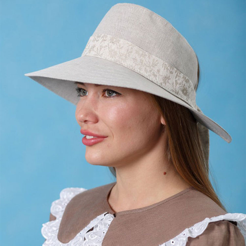 Льняная шляпа 