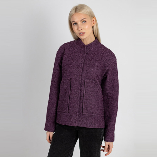 Жакет из вареной шерсти 266Ш/фиолетовый