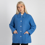 Жакет из вареной шерсти 267Ш/голубой - Иконка товара 3