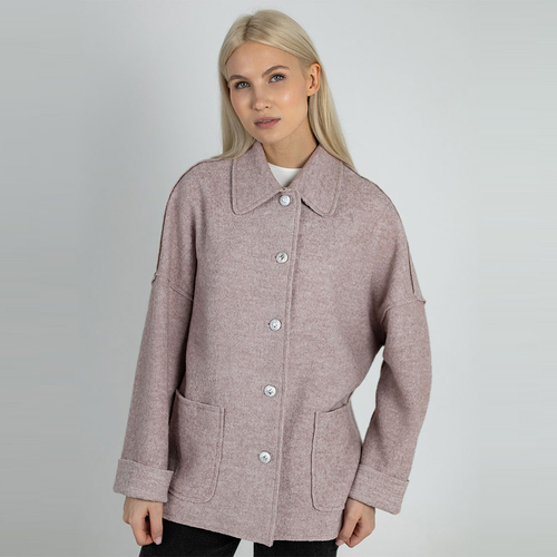 Жакет из вареной шерсти 267Ш/розовый - Изображения 2