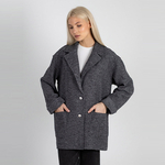 Жакет из вареной шерсти 268Ш/т-серый - Иконка товара 1