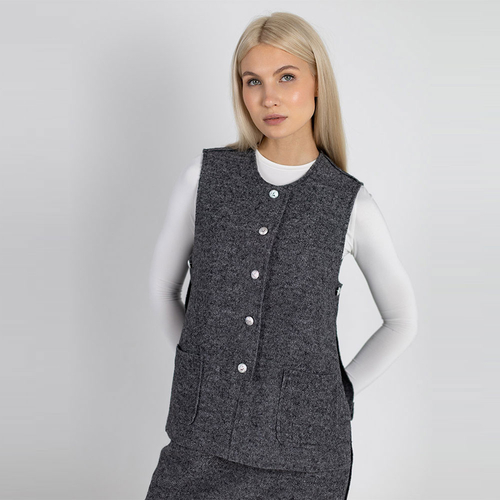 Жилет из вареной шерсти 270Ш/т-серый - Изображения 5