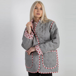 Жакет фуфайка из льна 271Ш/серый - Иконка товара 2