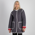 Жакет фуфайка из льна 273Ш/т-серо-белый - Иконка товара 5