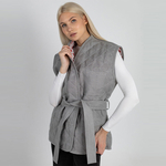 Жилет стеганый из льна 277Ш/серый - Иконка товара 3