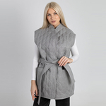 Жилет стеганый из льна 278Ш/серый - Иконка товара 1