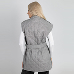 Жилет стеганый из льна 278Ш/серый - Иконка товара 4
