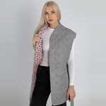 Жилет стеганый из льна 278Ш/серый - Иконка товара 5