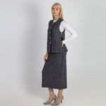 Юбка из вареной шерсти 269Ш/т-серый - Иконка товара 2