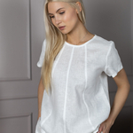 Блуза льняная 252Ш/белый - Иконка товара 2