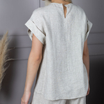 Блуза льняная 257Ш/серый - Иконка товара 3