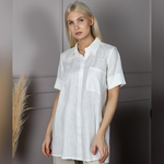 Блуза льняная 254Ш/белый - Иконка товара 1