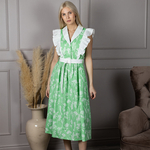 Платье из льна и хлопка 228Ш/зеленый - Иконка товара 1