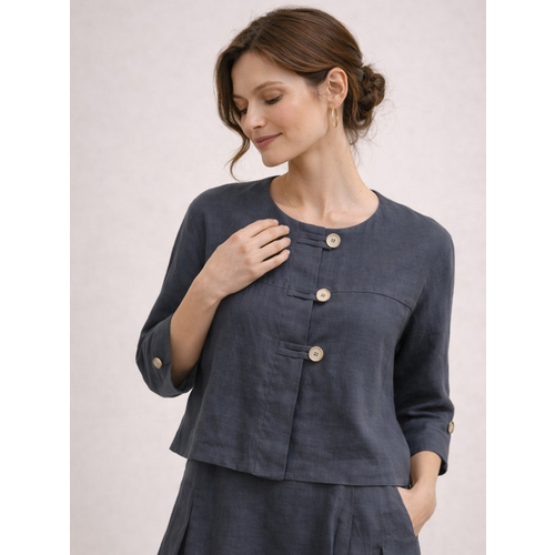 Жакет из льна ш2550-26 - Изображения 2