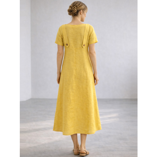 Платье из льна ш2540-26 - Изображения 3