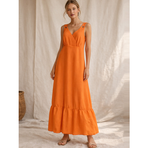 Платье из льна ш2543-26 - Фото товара