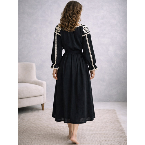 Платье из льна ш2544-26 - Изображения 3