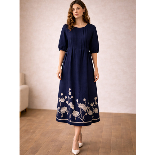 Платье из льна и хлопка ш2559-26 - Изображения 2