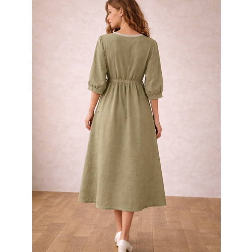 Платье из льна ш2560-26 - Изображения 3