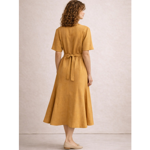 Платье из льна ш2561-26 - Изображения 3