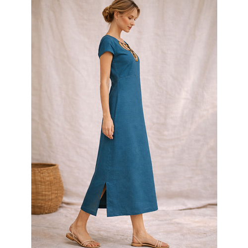 Платье из льна и хлопка ш2566-26 - Изображения 2