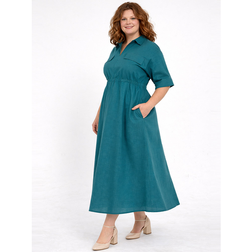 Платье из льна и хлопка ш2569-26 - Изображения 2