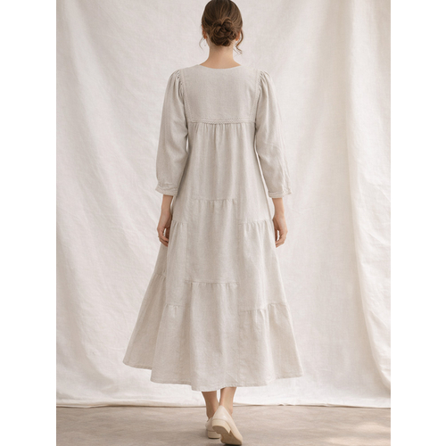 Платье из льна и хлопка ш2571-26 - Изображения 3