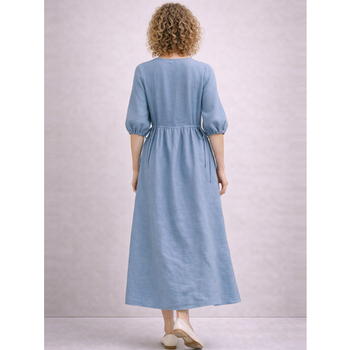 Платье из льна ш2573-26 - Изображения 3