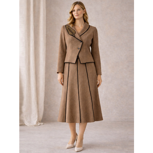 Юбка из вареной шерсти ш2487-25 - Фото товара