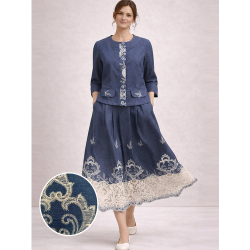 Юбка из хлопка ш2557-26