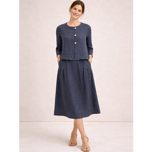 Юбка из льна ш2570-26