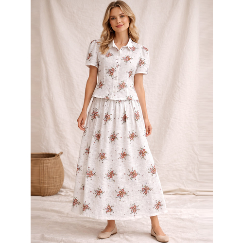 Юбка из хлопка ш2574-26 - Изображения 2