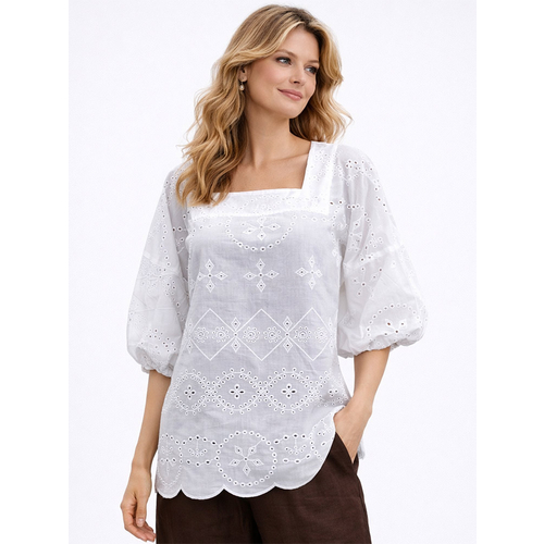 Блуза из хлопка ш2437-25 - Фото товара