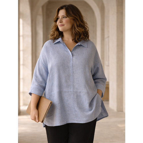 Блузка из льна ш2523-26 - Изображения 4