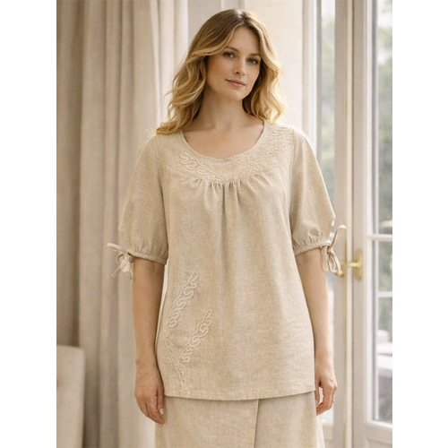 Блузка из льна ш2547-26 - Фото товара