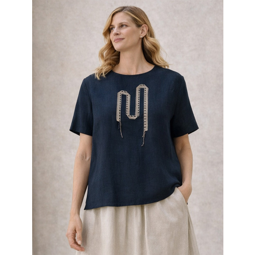 Блузка из льна ш2551-26 - Фото товара