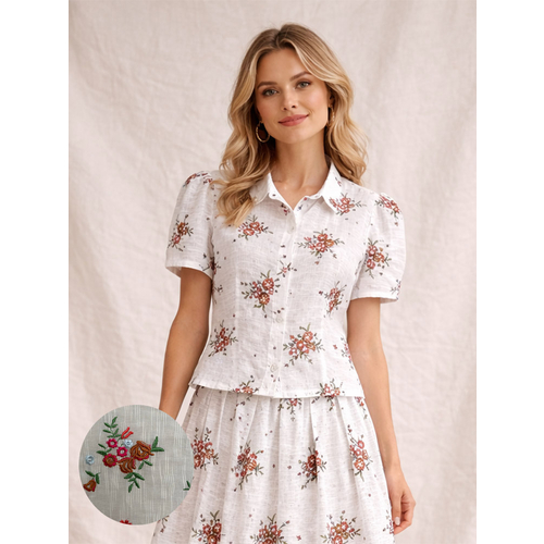 Блуза из хлопка ш2575-26 - Фото товара