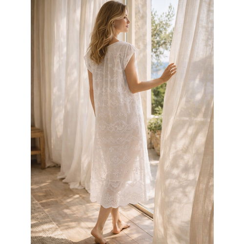 Сорочка ночная шитье хлопок ш2539-26 - Изображения 2