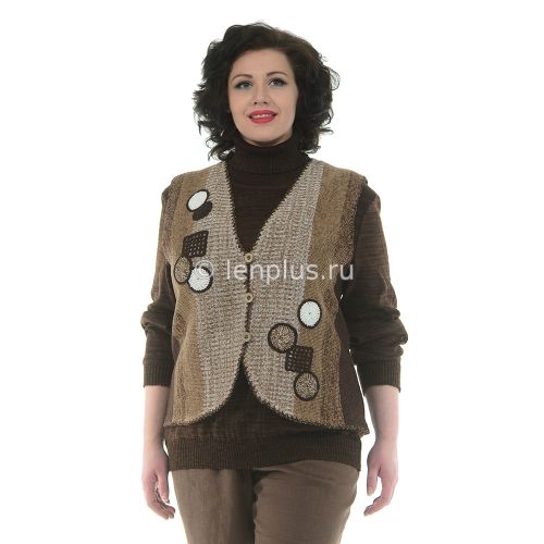 Жилет льняной 484-07 - Фото товара