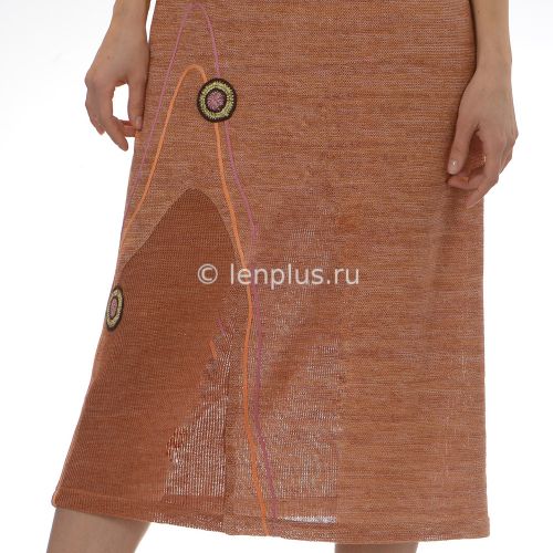 Платье льняное 37-13с - Изображения 3